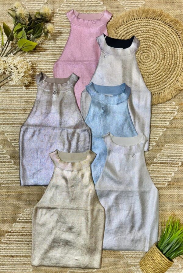 Blusa sin mangas con brillos - Imagen 3