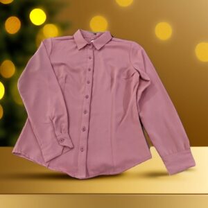 Blusa rosa manga larga