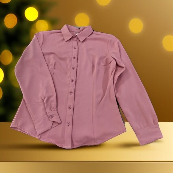 Blusa rosa manga larga