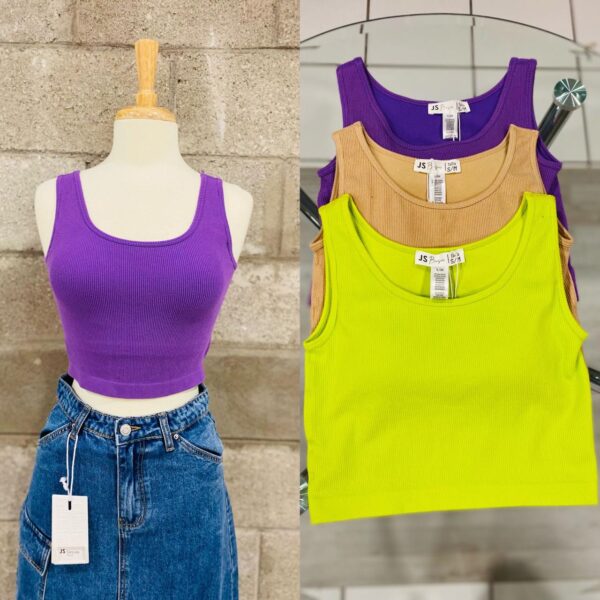 Blusa sin mangas con brillos - Imagen 4