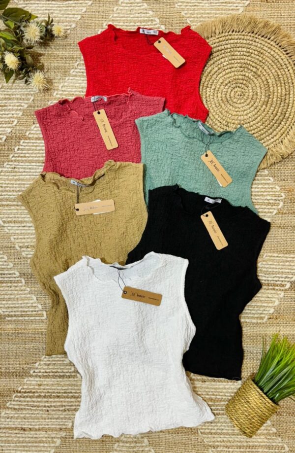 Blusa sin mangas con brillos - Imagen 5