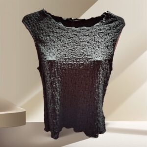 Camiseta negro carbon sin mangas