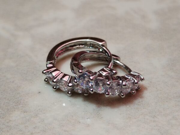 Aretes Diamantes Zirconia